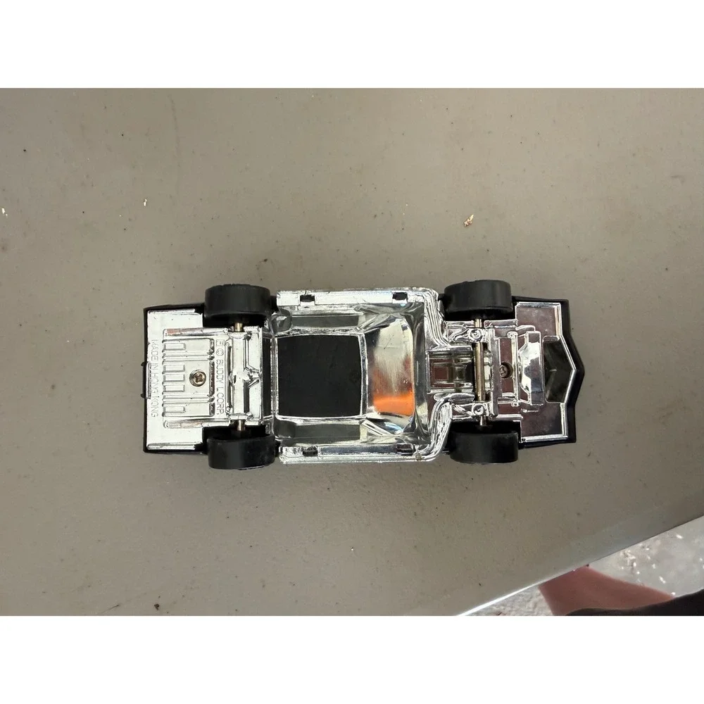 Vintage Buddy L Pickup Truck with Car Trailer‎ and Muscle Car 237 Black Diecast